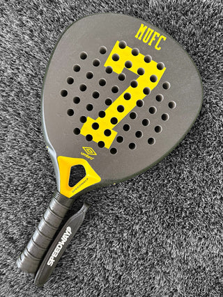 ⚫🔴 BLACK AND YELLOW – MUFC-Inspired Padel Racket
