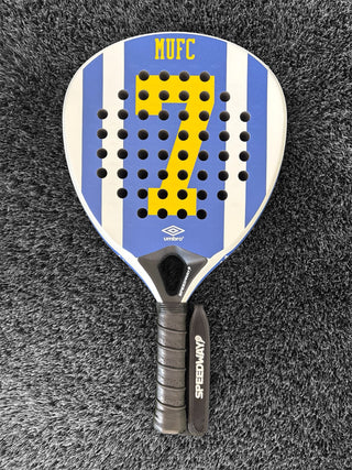 🔵⚪ THE AWAY DAY – MUFC-Inspired Padel Racket