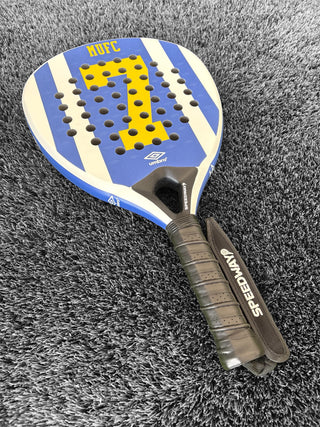🔵⚪ THE AWAY DAY – MUFC-Inspired Padel Racket